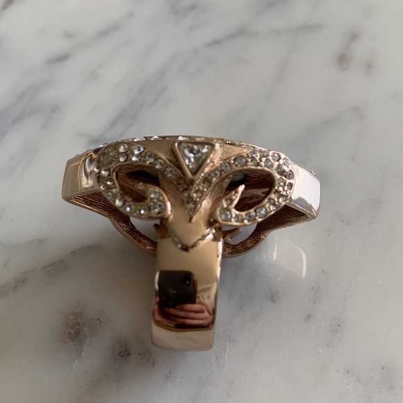 Swarovski Crystal Rose Gold Marquis Cocktail Ring by MMCrystal Size 6 - Picture 3 of 4